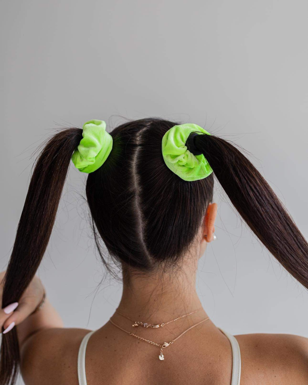 Lime - Mini Scrunchies